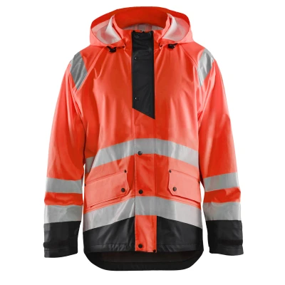Afbeelding van Blaklader Regenjas High Vis LEVEL 1 4323 2000 Rood/Zwart 4XL