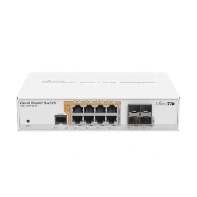 Afbeelding van Mikrotik CRS112 8P 4S IN netwerk switch Gigabit Ethernet (10/100/1000) Power over (PoE) Wit
