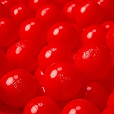Afbeelding van KiddyMoon Plastic Ballen Voor Kinderen Ø 6Cm Kleurig Gecertificeerd, Rood, 100 Ballen/6Cm