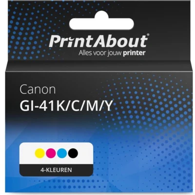 Afbeelding van Huismerk Canon GI 41K/C/M/Y Inktcartridge 4 kleuren Multipack