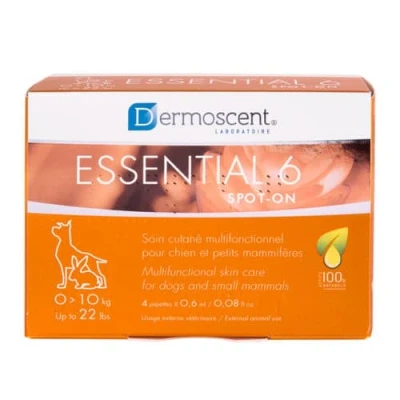 Afbeelding van Dermoscent Essential 6 spot on honden en kleine dieren 0 10 kg 4 pipetten