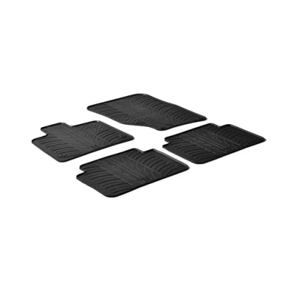 Afbeelding van Gledring Rubbermatten passend voor Audi Q7 2006 2015 (T profiel 4 delig + montageclips)