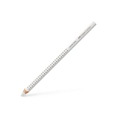 Afbeelding van 12x Kleurpotlood Faber Castell Jumbo GRIP 01 wit