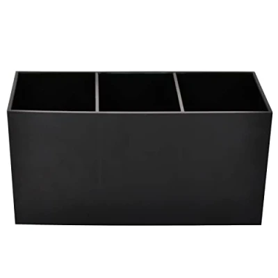 Afbeelding van make up borstelhouder, 3 sleuven cosmetische organizer, borstel organizer displayhouder, opslag houder voor borstels eyeliners lippenstift lipgloss bureau