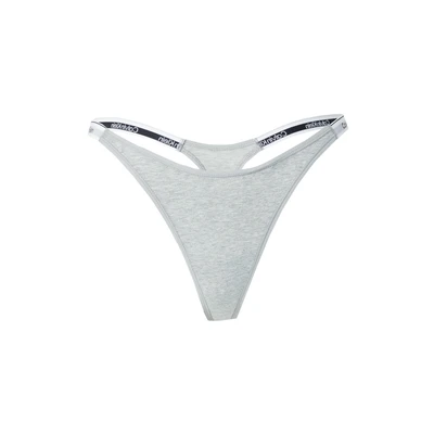 Afbeelding van Calvin Klein Underwear String grijs / zwart wit