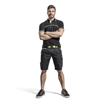 Afbeelding van Blaklader Service short 1499 1330 Zwart/High Vis Geel C50