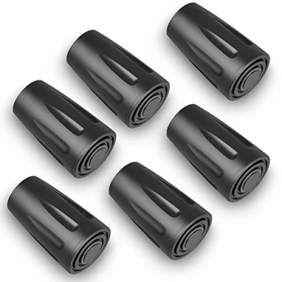Afbeelding van OTraki 6 stuks rubberen buffers voor wandelstokken, Nordic Walking pads, trekking, wandelen, punten, 11 mm, vervangende buffer wandelstok, punten