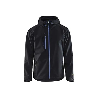Afbeelding van Blåkläder 4949 2517 Softshell Jack Zwart/Korenlblauw maat 4XL