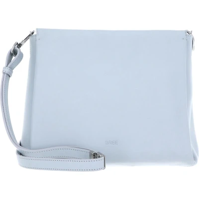 Afbeelding van BREE Leren Schoudertas Avondtas Pure 14 Cross Shoulder Dove Blauwgrijs