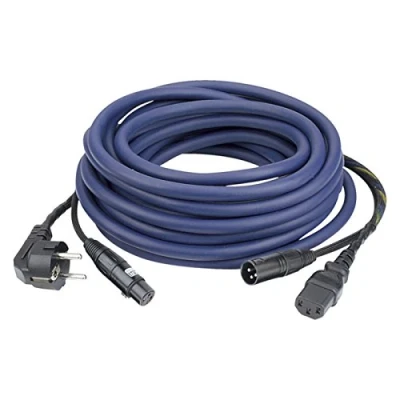Afbeelding van DAP FP0815 Schuko/XLR F IEC/XLR m 15 AUDIO voeding /signaalkabel