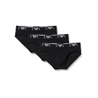 Afbeelding van Emporio Armani Stretch 3PACK Slip, Heren, Maat: Large, Black