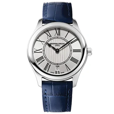 Afbeelding van Frédérique Constant Classics FC 220MS3B6 Horloge Leer Blauw Ø 36 mm