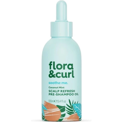 Afbeelding van Flora &amp; Curl Coconut Mint Scalp Refresh Pre Shampoo Oil