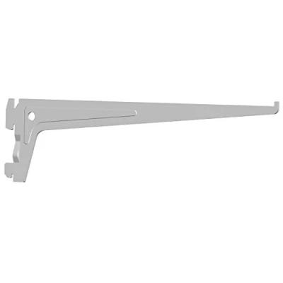 Afbeelding van Element System Pro drager veiligheidsdrager met 2 ophanghaken en uithangbeveiliging 300 mm, staal, wit, stuks.