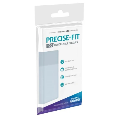 Afbeelding van Ultimate Guard Resealable Precise Fit Sleeves (100 stuks)