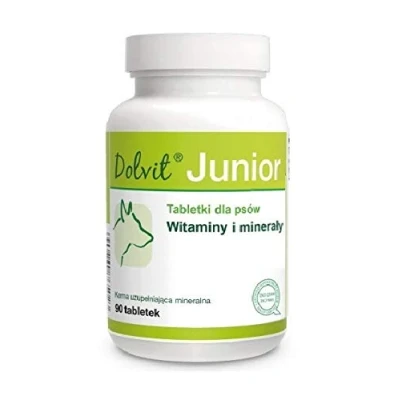 Afbeelding van DOLFOS Dolvit Junior 90 tabletten, vitamine en mineralenpreparaat voor puppy&#039;s jonge honden