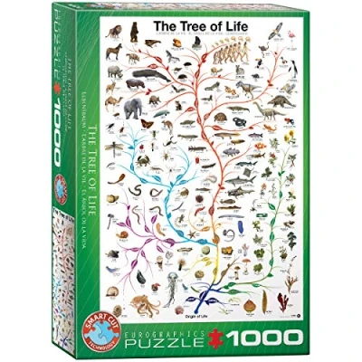 Afbeelding van Eurographics 6000 0282 De levensboom Charles Darwin puzzel, kleurrijk, 48 x 68 cm