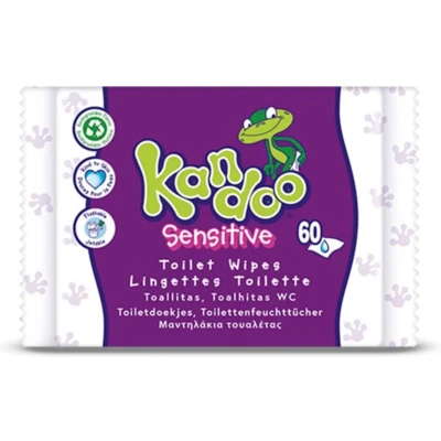 Afbeelding van Kandoo Vochtige Toiletdoekjes Sensitive 60 stuks
