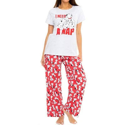 Afbeelding van Disney Dames Pyjama&#039;s 101 Dalmatiërs Rood Large