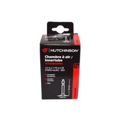 Afbeelding van Hutchinson standaard fietsslang, zwart, 12 1/2 x 1,75/2,35 frans ventiel 32 mm