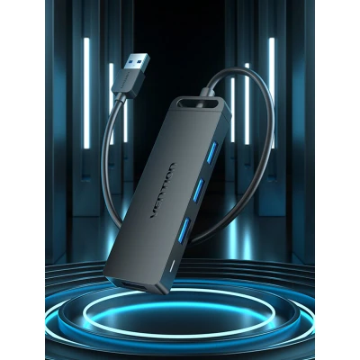Afbeelding van Hub USB Vention CHLBB Zwart (1 Stuks)