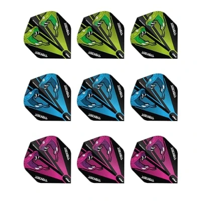 Afbeelding van RED DRAGON Peter Wright Hardcore Snakebite Transparant Selectiepakket Extra Dikke dartvluchten 3 sets per pakket (9 in totaal)