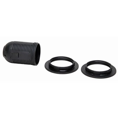 Afbeelding van Kopp fitting E27 + 2x ring zwart