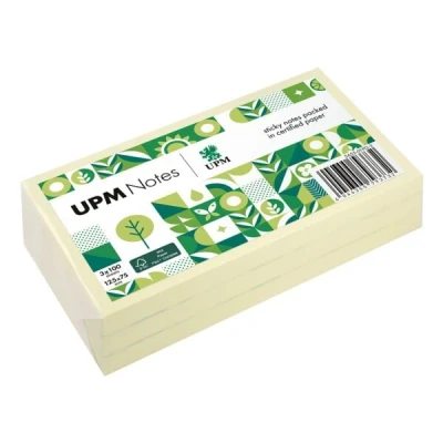 Afbeelding van UPM notes 125x75 pastel geel pak 6x 100 vel