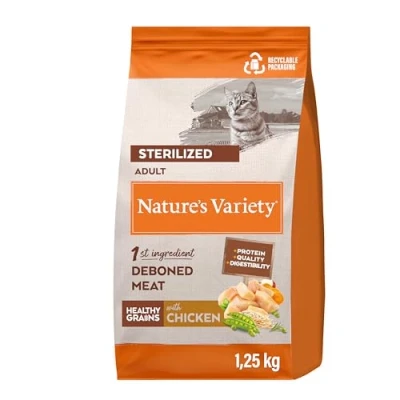 Afbeelding van 1,25kg Nature&#039;s Variety Healthy Grains Gesteriliseerd Kippenvoer droog