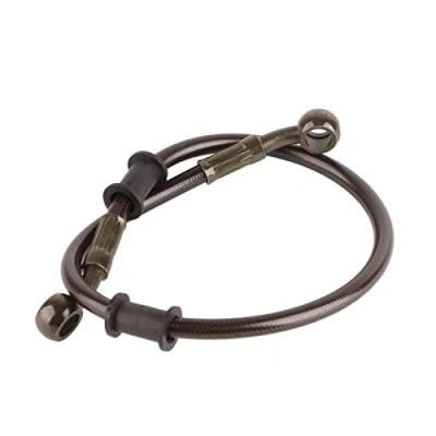 Afbeelding van Keenso Remolieslang, 4 Kleuren 50 cm 200 Remolieslang Motorfiets Remslang Lijn Motor Gevlochten Olieslang Rem Koppeling Olieslangen Pijp voor Crossmotor, Enduro, Motocross (500 mm Zwart)