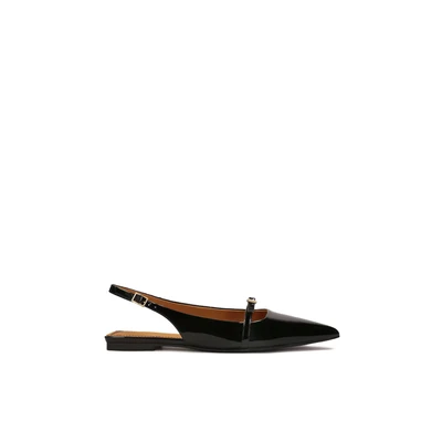 Afbeelding van Kazar Slingback ballerina ́s, Dames, Maat: 36, Black l Leer