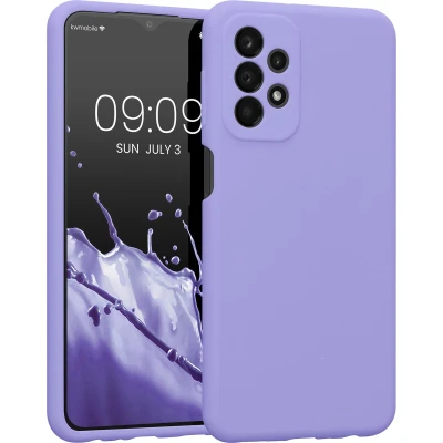 Afbeelding van kwmobile telefoonhoesje geschikt voor Samsung Galaxy A23 4G / 5G TPU backcover met siliconen coating Smartphone case in lavendel