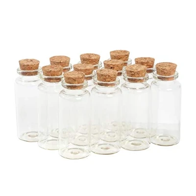 Afbeelding van Magic Season Decoratieve glazen flessen (12 stuks w/kurkstop 1 oz/1.2 &quot;D/3&quot; H)