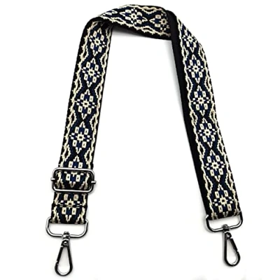Afbeelding van Schouderriem voor Tassen Verstelbare Tasriemen Schoudertassen, Tas Riem met Zilver Gespen, Brede Vervanging 3.8cm Dames Crossbody, Handtassen, Donkerblauw, #4