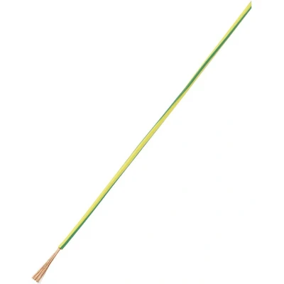Afbeelding van TRU COMPONENTS 1566838 Draad LiY 1 x 0.75 mm² Groen, Geel 10 m