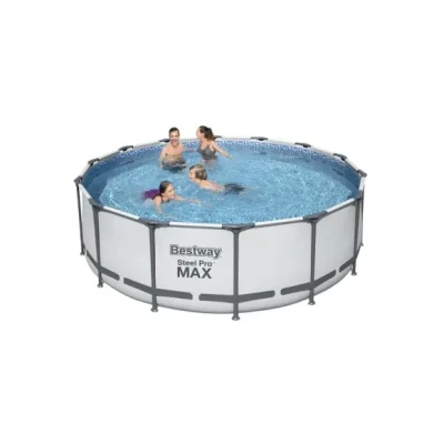 Afbeelding van Bestway Steel Pro MAX Opzetzwembad inclusief filterpomp en accessoires 427x122 cm Rond