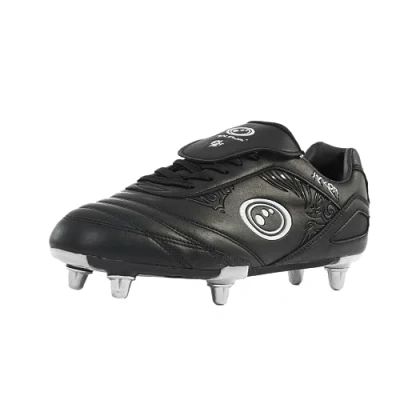 Afbeelding van Optimum Razor Rugby Boots Stevig materiaal, vetersluiting Lichtgewicht Flexibele en comfortabele mesh voering Veelkleurig, Senior 8 Stud Junior 6 Beschikbaar, Zwart, 39 EU