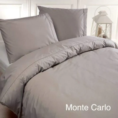 Afbeelding van Dekbedovertrek Papillon Monte Carlo Grijs Percal 140 x 200 / 220 cm 1 Persoons