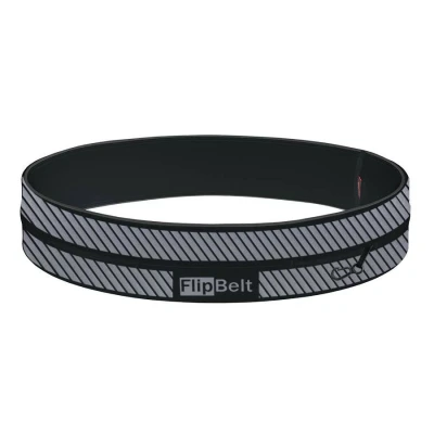 Afbeelding van Flipbelt Reflective Running belt Zwart Maat XS