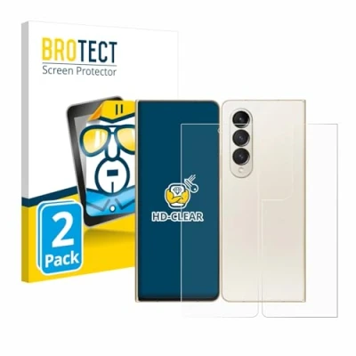 Afbeelding van BROTECT Screenprotector voor Samsung Galaxy Z Fold 4 (Voor+Achter) Folie Beschermfolie transparant (2 Stuks)