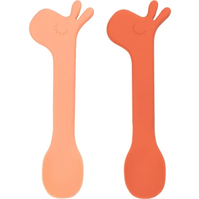 Afbeelding van Done By Deer Lepels Silicone Lalee Papaya 2st