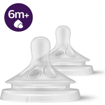 Afbeelding van Philips Avent Fles Spenen Natuurlijke Zuigreflex 6+ maanden T6