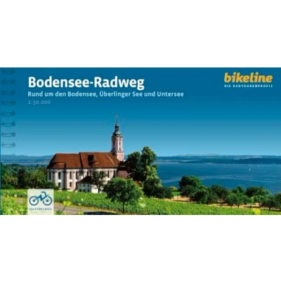 Afbeelding van Bodensee Radweg: Rund um den Bodensee, Überlinger See und Untersee. 1:50.000, 265 km, GPS Tracks Download, LiveUpdate