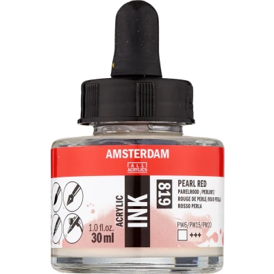 Afbeelding van Amsterdam Acrylic Ink Fles 30 ml Parelrood 819