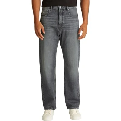 Afbeelding van Tommy Jeans Heren OTIS REGULAR STR BI0177 Recht, Denim, 34W/32L, Denim (Denim Zwart), 34W / 32L