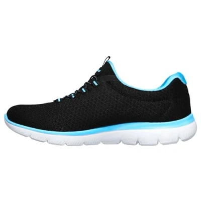 Afbeelding van Skechers Summits Sneaker dames,Black Turquoise,36 EU