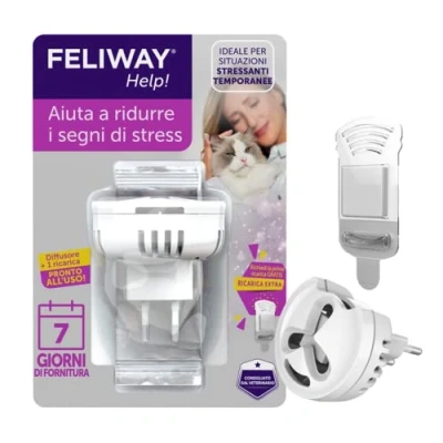 Afbeelding van FELIWAY® Help! Diffuser + navulling 7 dagen Helpt uw kat in huidige stresssituaties Kalmerend en stressvermindering voor katten