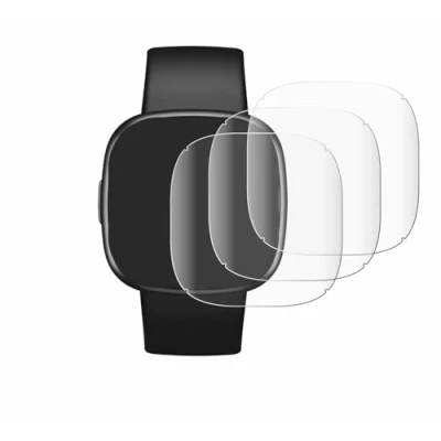 Afbeelding van Savvies Screenprotector voor Fitbit Versa 4 Folie Beschermfolie transparant volledig dekking (4 Stuks)