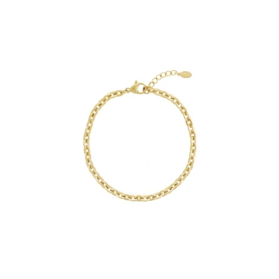 Afbeelding van Yehwang Gouden Armband Subtiel Goud Armbandje Met Schakels Verstelbaar Sieraad Cadeau Cadeautip Dames