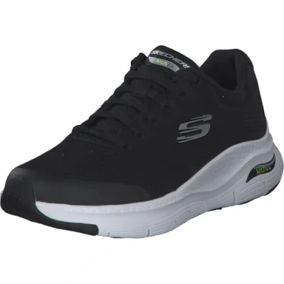 Afbeelding van Skechers Arch Fit, sneakers voor kinderen en jongens, zwart textiel synthetisch wit trim, 45.5 EU